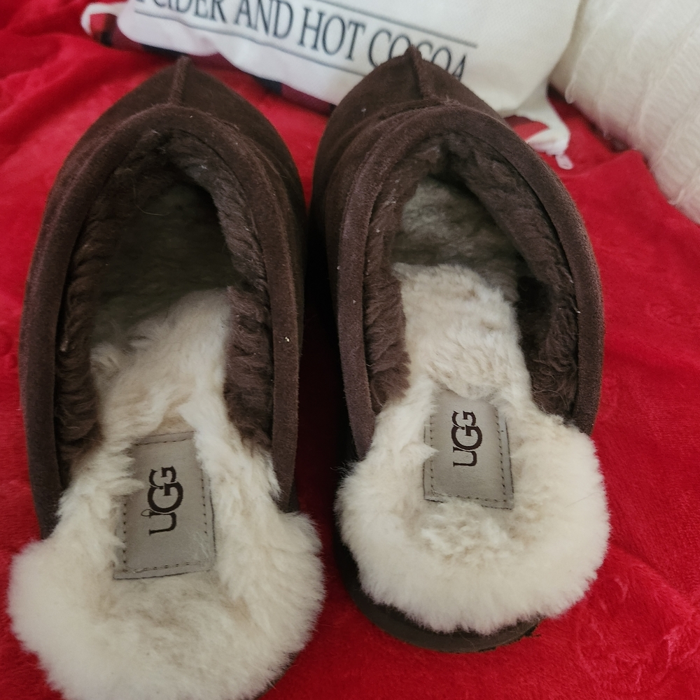 UGG Chocolate Shearling Slippers